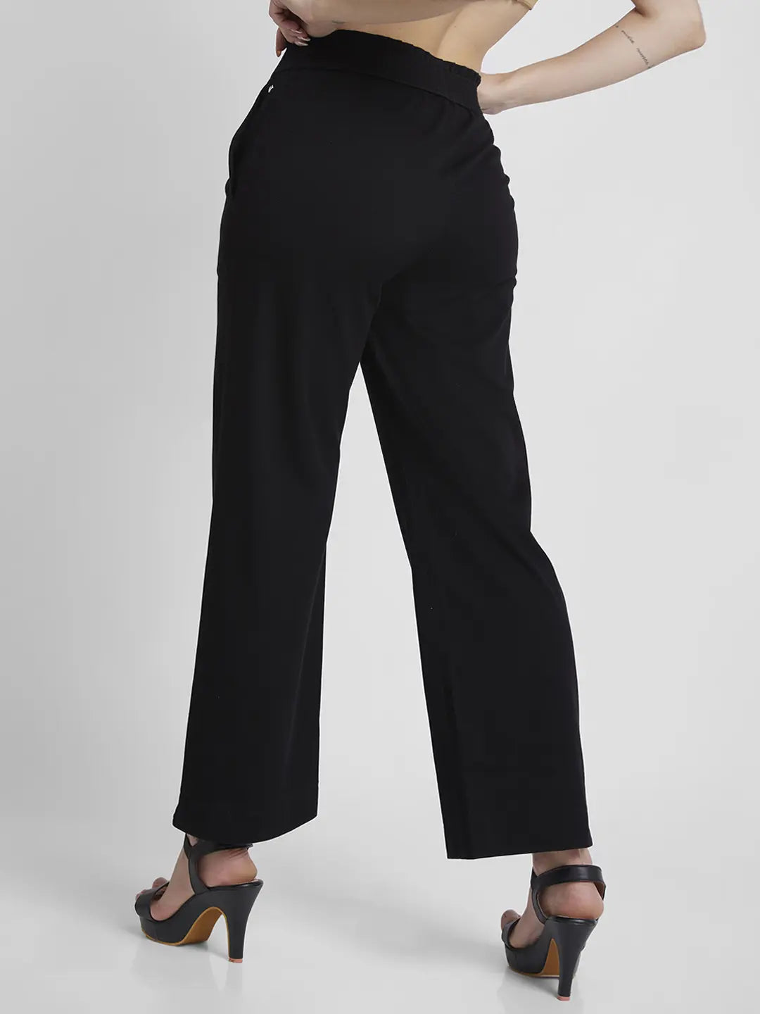 Wide-cut Pull-on Pants - Light beige - Ladies | H&M US